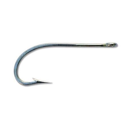 Mustad Classic O'Shaughnessy Hook, Size 50 Forged, RingedOpen Soft Eye, Duratin, 100PK 34091-DT-5/0-100